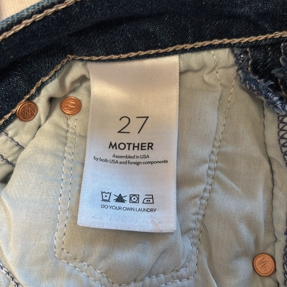 MOTHER Half Pipe Ankle Cuff Perfectly Imperfect Fray size 27 - Picture 3 of 4